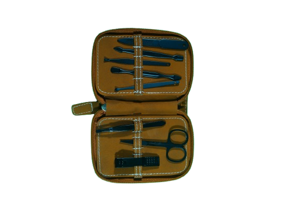 Citizen Manicure Pedicure Kit in black with essential nail grooming tools for trimming, shaping, and polishing.