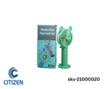 Mini Cartoon Bear Handheld Rechargeable Fan with Light – Model HQ-45A
