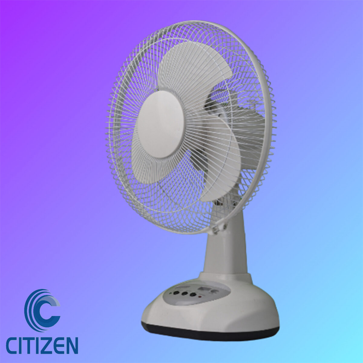 Rechargeable table fan 12 inch Bangladesh Fan with built-in LED light Solar compatible rechargeable fan Metal mesh table fan 6V battery Load shedding fan with USB charging Portable fan for home and outdoor use